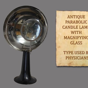 Vintage Parabolic Lamp w/Magnifying Glass - Physicians Lamp From the Turn-of-the-Century - You Will Love Showing This Lamp!!!
