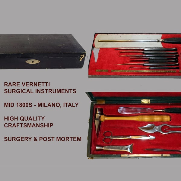 Antique Surgical Kit - Post Mortem - Mid to Late 1800's+++ -- Superb Surgical Instruments  Vintage Surgical - Collectible Medical -  LQQK!!!
