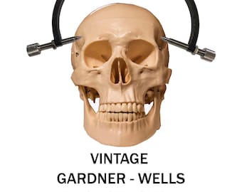 Vintage Traction Head Tongs - Garner - Wells - Macobre Looking Device for Spinal Traction - Skull not included