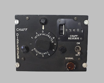 Vintage B-52 Chaff Dispenser - Radar Countermeasure Control Box