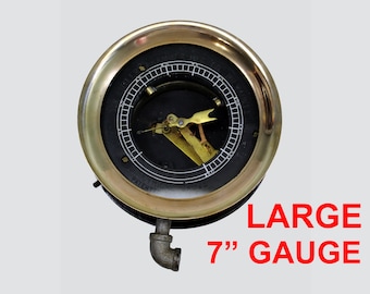 Vintage Cutler Hammer Electrical Gauge - Pat. 1914 - Super Displayable Condition - Brass Rim & New Clear Plexiglass Cover - Take A LQQK!!!