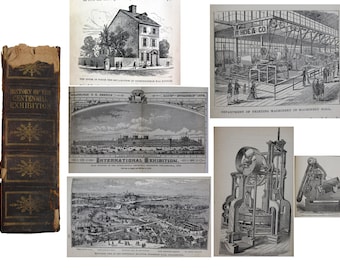 Hitory of the Centennial Exhibit by James McCabe - 1876 - Wow! An Amazing Illustrated Book Sure to Please - Tons of Illustrations -Some Wear