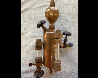 Vintage Detroit Lubricator - 1 Quart - Cool Brass Relic from  the Early 1900's - Take a LQQK!!!