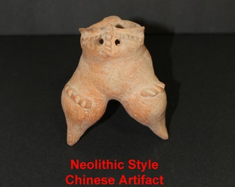 Antique Neolithic Chinese Pottery - Longshan Culture - 3000 - 1900 BC.  Beautiful Terracotta Piece!!!!