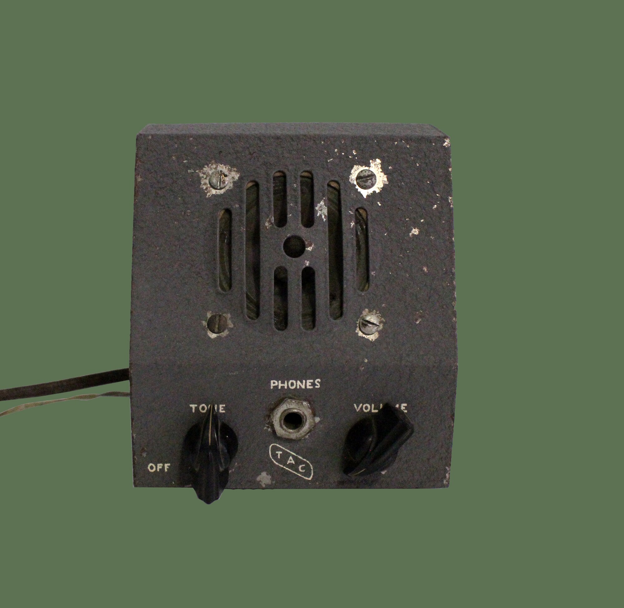 Clapp Eastham Morse Code Telegraph Diaphragm 6x3" - Tuner/Pare-foudre ? - Occasion