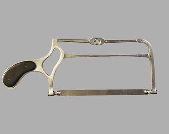 Vintage Amputation Saw w/ Ebony Handle - Late 1800s - Known as Butchers Saw - Used in Capital Amputations - Nice!!!