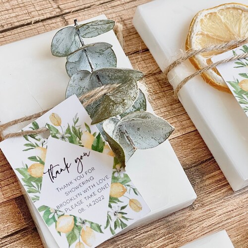 Lemon Soap Bridal Shower Favors Lemon Baby Shower Decor Boy Etsy