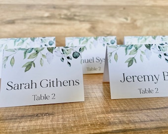 Custom Name Tags Wedding Place Cards Printed