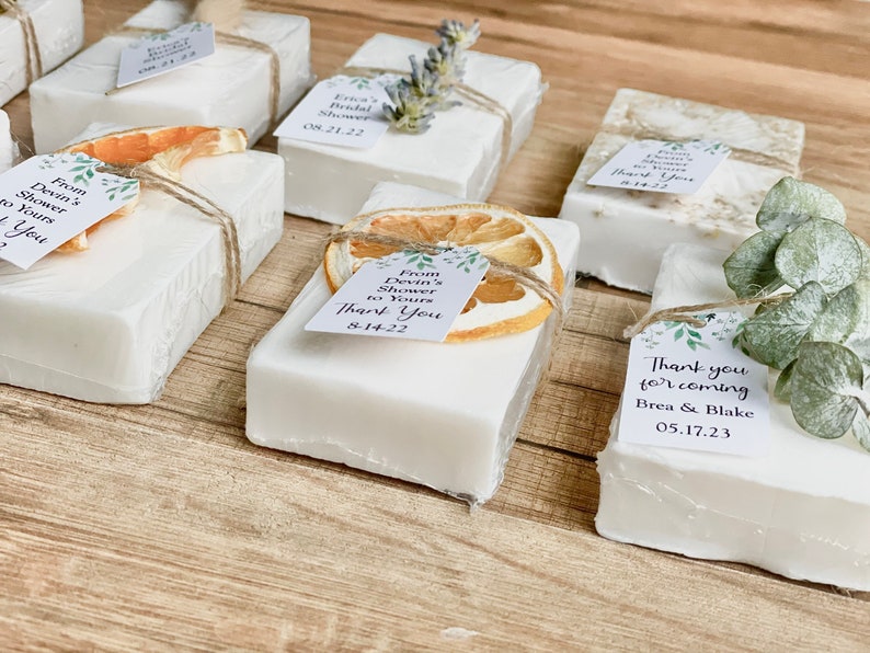 Essential Oil Soap Bridal Shower Soap Favors for Guests image 2