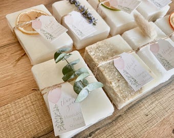 Personalized Soap Girl Baby Shower Favors - Set of 8