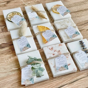 Tropical Beach Wedding Shower Soap Favors Set of 8
