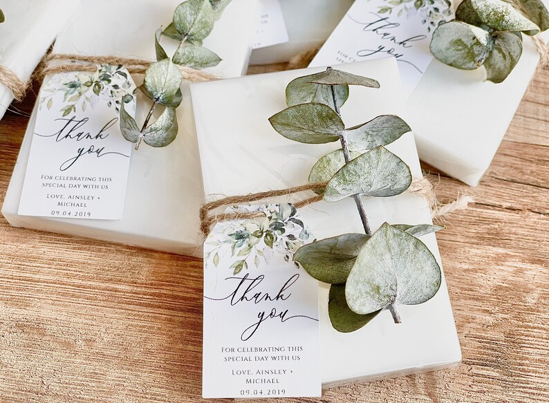 Eucalyptus Greenery Shower Soap Favors Set of 10 Etsy