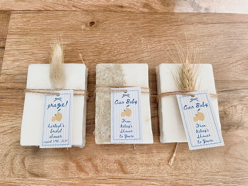 “ciao baby” lemon baby shower favors