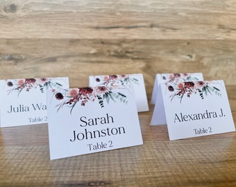 Custom Name Tags Wedding Place Cards Printed