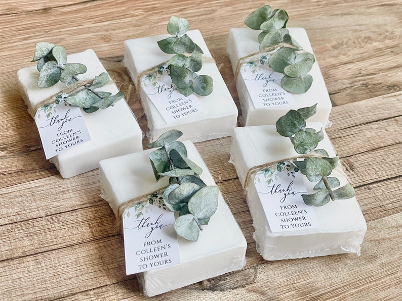 Eucalyptus Greenery Bridal Shower Wedding Soap Favors image 7