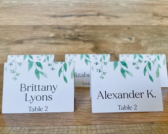 Custom Name Tags Wedding Place Cards Printed