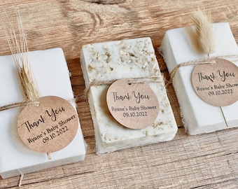 Minimalist Natural Essential Oil Soap Bar Baby Wedding Bridal Shower Favors