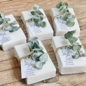 Eucalyptus Greenery Bridal Shower Wedding Soap Favors image 8