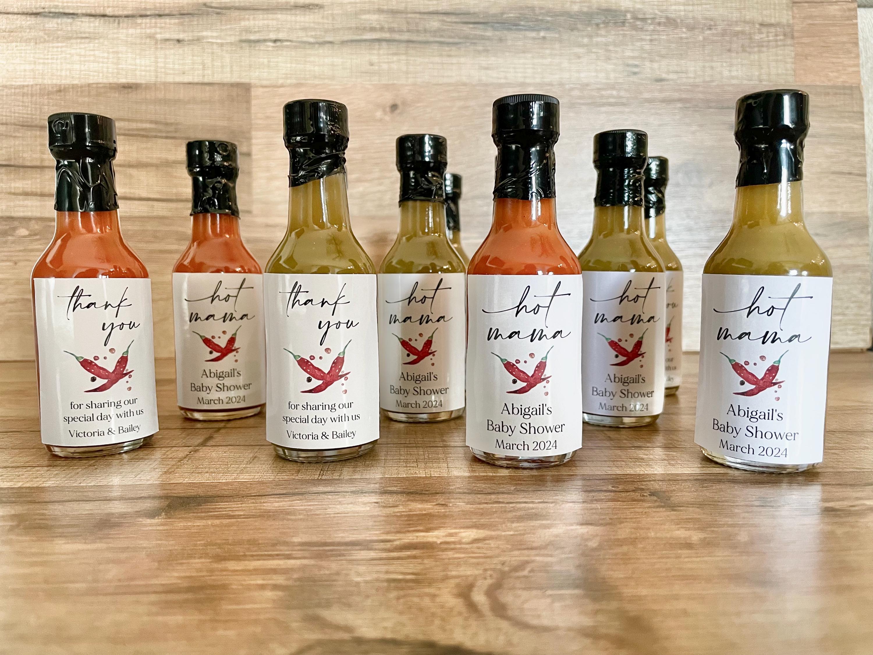 Personalized Mini Hot Sauce Wedding Favors - Unique Birthday Party Personalized Mini Hot Sauce Wedding Favors - Unique Birthday Party