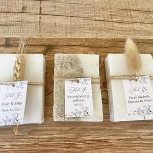 Wild Flower Bridal Shower Favors - Personalized Soap Bars - Baby in Bloom Baby Shower image 5