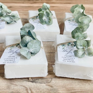 Eucalyptus Greenery Bridal Shower Wedding Soap Favors image 4