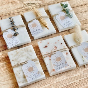 Boho Sunshine Birthday Party / Baby Shower Soap Favors Set of 8