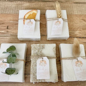 Pumpkin Fall Baby Shower Party Soap Favors