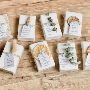 Essential Oil Soap Bridal Shower Soap Favors for Guests image 7