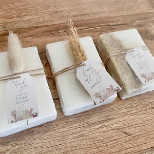 “locally grown” theme personalized baby shower favors