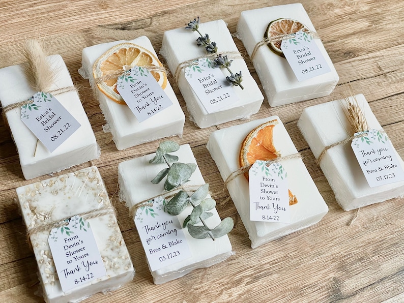 Essential Oil Soap Bridal Shower Soap Favors for Guests image 8