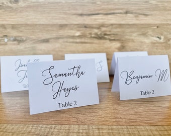 Custom Name Tags Wedding Place Cards Printed