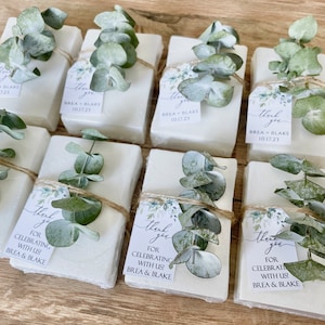 Eucalyptus Greenery Bridal Shower Wedding Soap Favors image 10