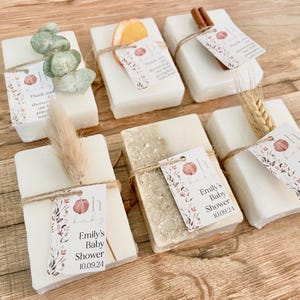 Oh Baby Fall Pumpkin Baby Shower Soap Favors