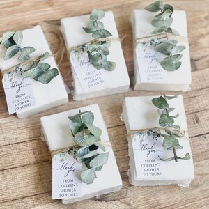 Eucalyptus Greenery Bridal Shower Wedding Soap Favors image 9