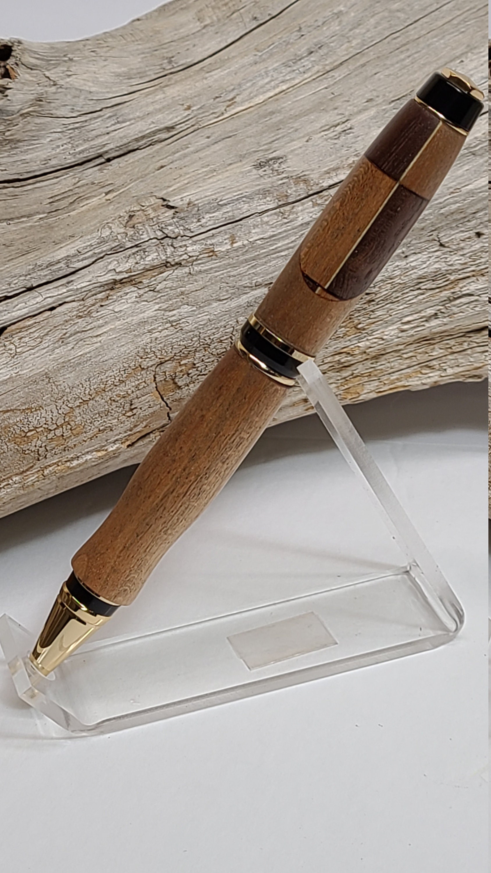 Wood Pen Segmented Cherry Walnut Zebrawood Purple Heart Etsy