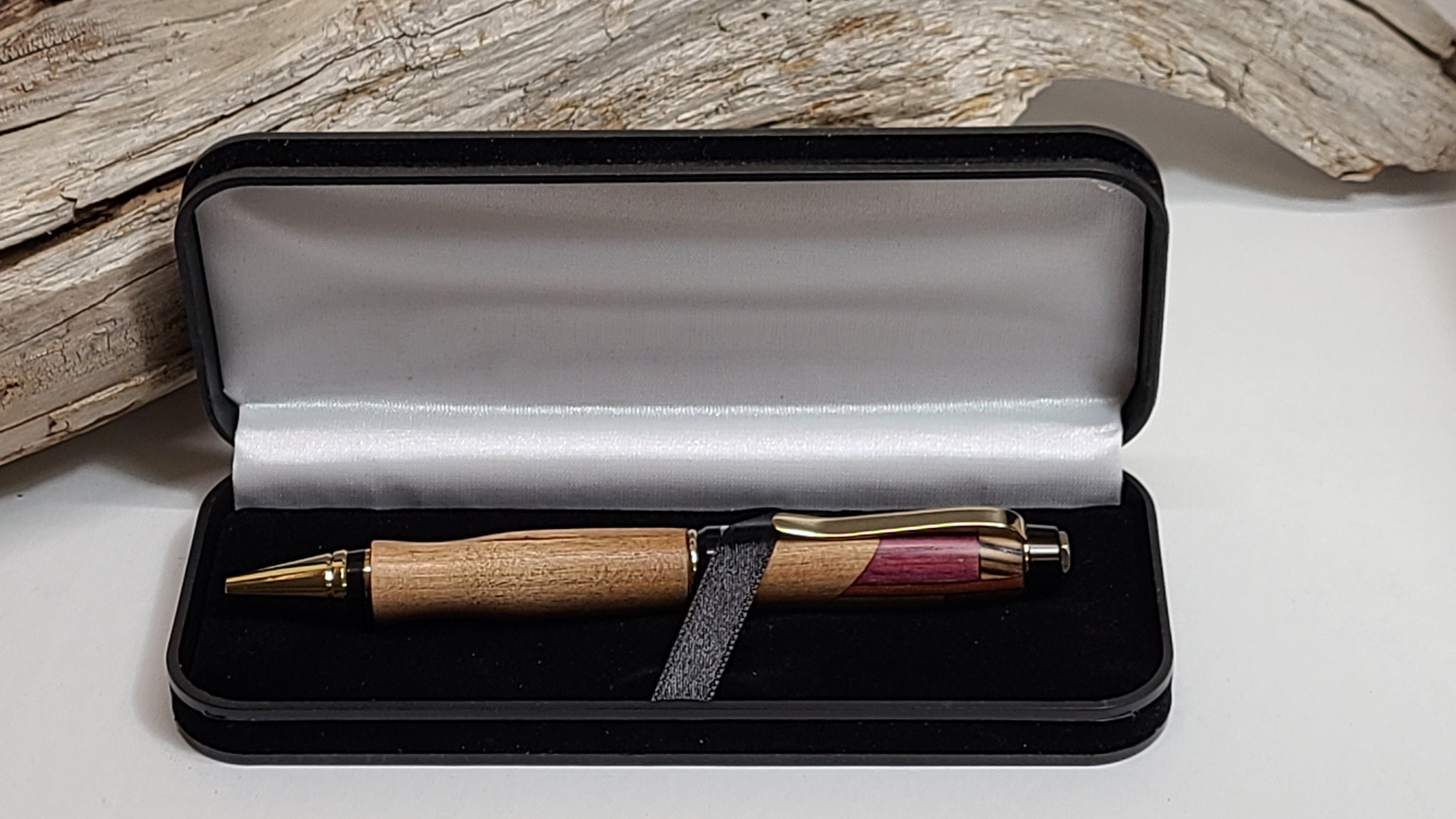 Wood Pen Segmented Cherry Walnut Zebrawood Purple Heart Etsy