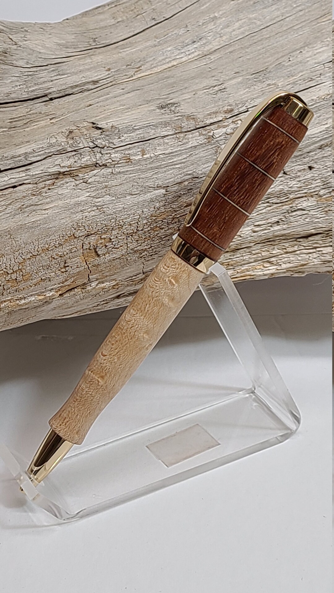 Wood Pen Segmented Cherry Walnut Zebrawood Purple Heart Etsy