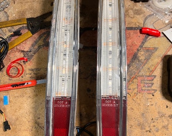 89-93 Cadillac Deville Custom LED Tail Lights. With Optional RGB