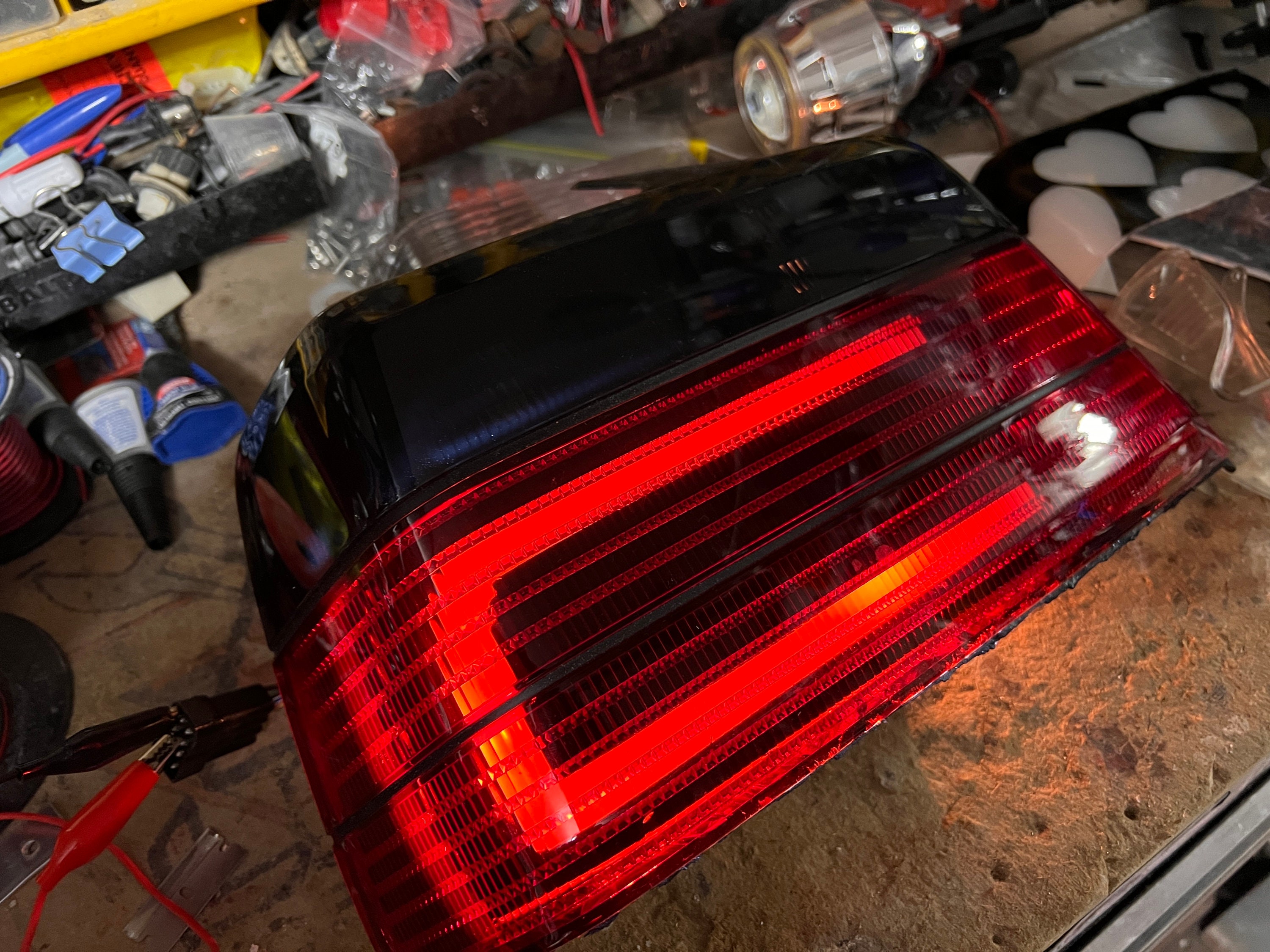 Pair RazorMotor Tail Lights For BMW E36 3 Series 4-Door Sedan (1992-1998) - Chrome Housing, DOT/SAE