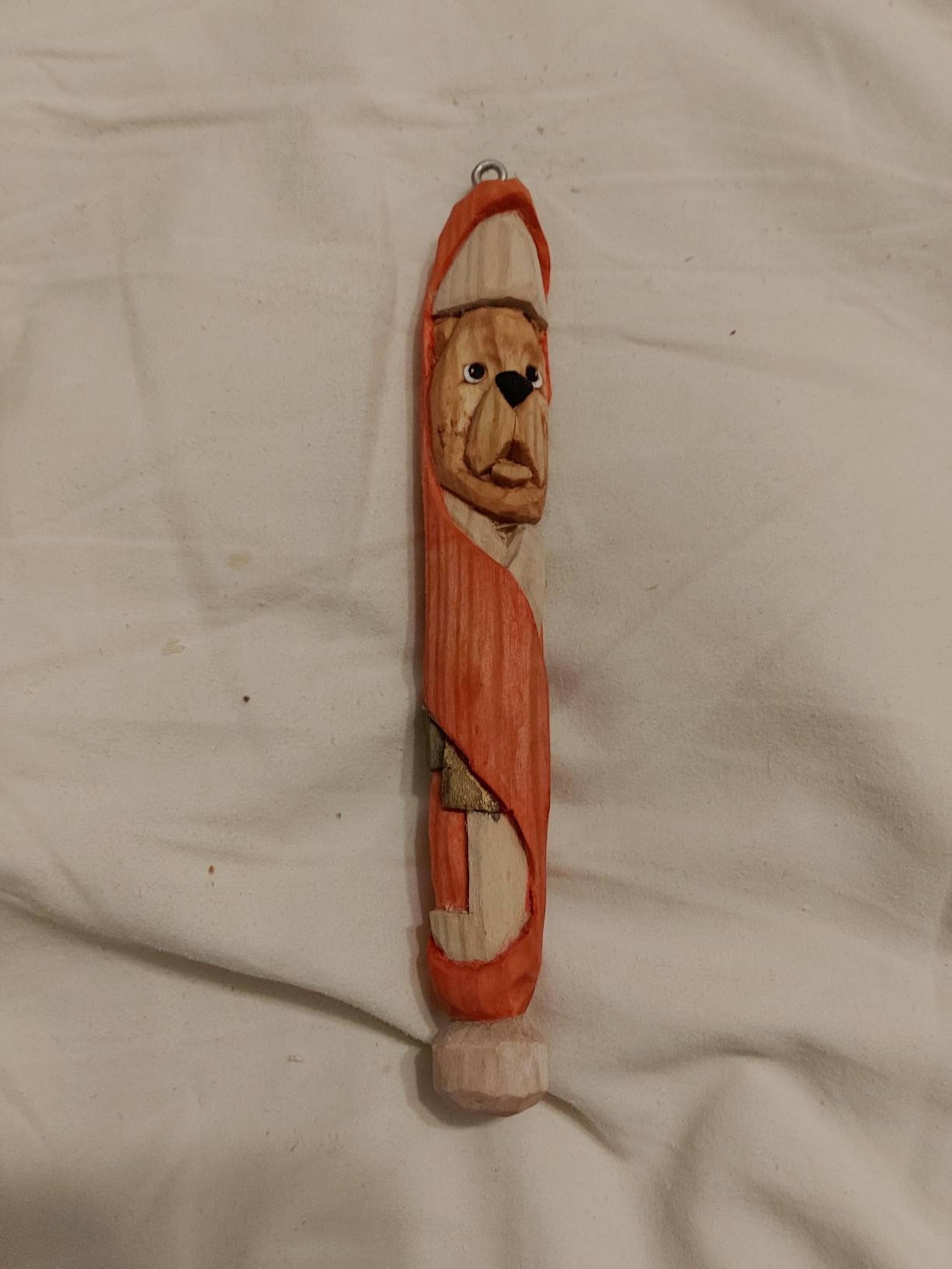 Wood Hand Carved Santa Basswood Christmas Ornament Etsy