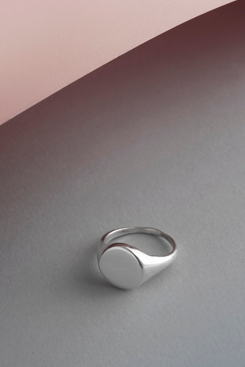 Chevalier TONDO argento, anello donna, anello donna argento 925,anello donna minimal, anello uomo argento, anello mignolo argento image 2