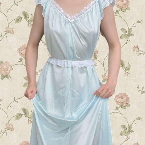 robe nuisette vintage bleu layette moyenne à grande