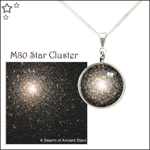 スタークラスターペンダント（スターリングシルバーチェーン付き）無料フォトカードとギフトボックス付き