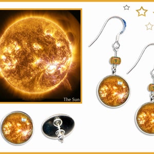 Orecchini da sole con biglietto fotografico GRATUITO.