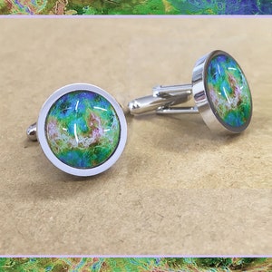 Venus Cufflinks & Photo Gift Card con caja