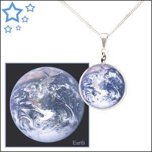 Collar de Tierra/cadena de plata esterlina con tarjeta de regalo con foto descriptiva de alta calidad GRATIS.