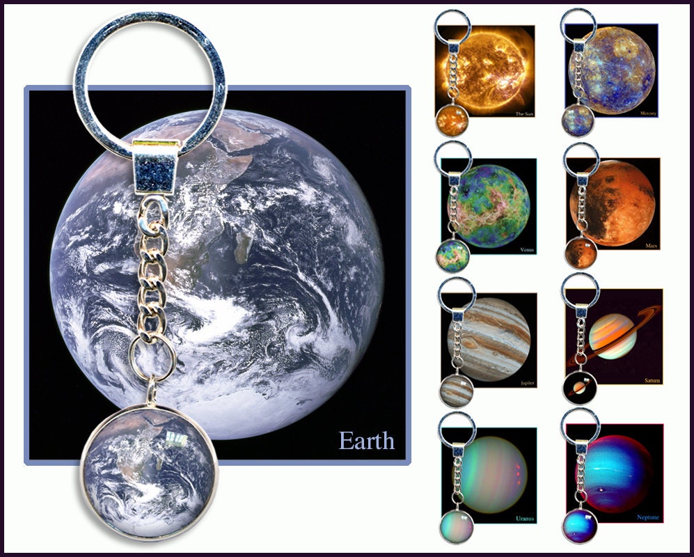 Glass Ball Solar System Keychains For Men,  Earth/saturn/sun/mars/mercury/jupiter/moon Keychain For Men - Temu  Philippines