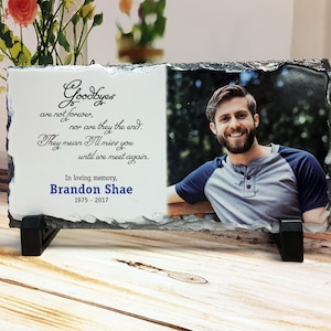 Goodbyes are not forever, In Loving Memory Sign, In Loving Memory Gifts, Memorial Gift, Sympathy Gift, Sympathy Gift Mother, Memorial Gift