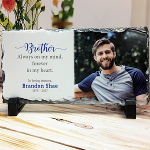 Loss of Brother, Funeral Gift, Memorial Photo Gift, In Loving Memory, In Loving Memory Gifts, Sympathy Gift, Remembrance Gifts, Memorial Son