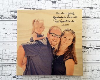 Photo on wood, Pictures on Wood, Wood Photo Prints, Picture on Wood, Wood Photo Print, Wood Photo Frame, Family Photo Board, Photo Frame